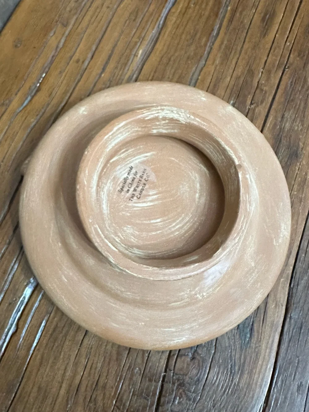 The White Barn Candle Co. Terra Cotta Candle Holder Bird Bath #1 - Picture 9 of 16
